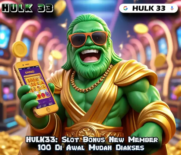 HULK33: Slot Bonus New Member 100 Di Awal Mudah Diakses